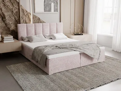 Obrázok produktu pre Čalúnená posteľ 140x200 ELSIE 4 s úložným priestorom - ružová