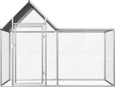 Obrázek produktu pro vidaXL Kurník 2x1x1,5 m Pozinkovaná ocel
