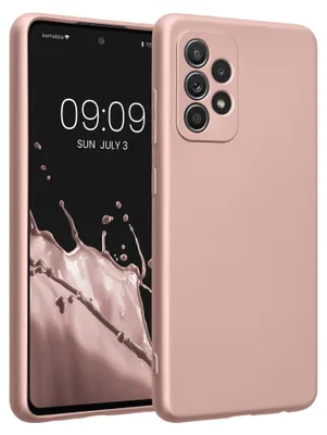 Produktbild von kwmobile Handyhülle für Samsung Galaxy A52 / A52 5G / A52s 5G Hülle - weiche Silikon Case metallisch schimmernd - Schutzhülle Cover - Metallic