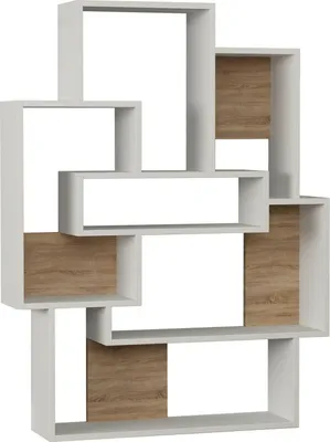 Immagine prodotto di Khaimuk - Libreria, 101x22x132h cm Bianco, 7 Ripiani