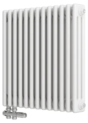 Produktbild von Duschparadies Traditioneller Heizkörper 600 x 605 mm 942W Dreilagig Gusseisenstil Weiß