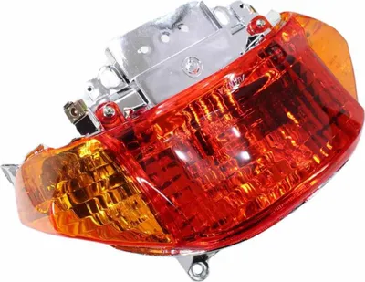 Obrázek produktu pro Zadní světlo GY6 pro skútry, 10'' kolo, oranžové blinkry