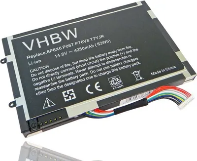 Produktbild von vhbw Akku Ersatz für Dell PT6V8, KR08P6X6, 0PT6V8, 0DKK25, 312-0984, 08P6X6, DKK25, 999T2086F, 8P6X6, 0T7YJR für Notebook (4250 mAh, 14,8 V, Li-Ion)