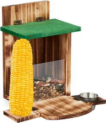 Produktbild von relaxdays Geflammtes Eichhörnchen Futterhaus