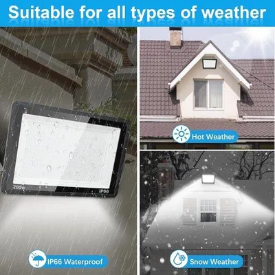 Productafbeelding van LED Buiten Spotlamp 10W - Waterdicht IP66, 1000 Lumen, Koudwit Licht voor Tuin en Garage