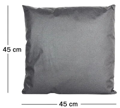 Produktbild von JACK 1x 45x45cm Outdoor Lounge Kissen Dekokissen inkl. Füllung Wasserabweisend Sitzkissen Garten Stuhl Lotus Effekt, Farbe:Anthrazit