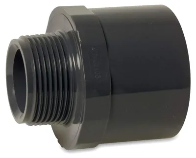 Produktbild von Übergangsmuffe PVC Klebemuffe Klebestutzen AG 50 mm x 63 mm x 1 1/2 Zoll