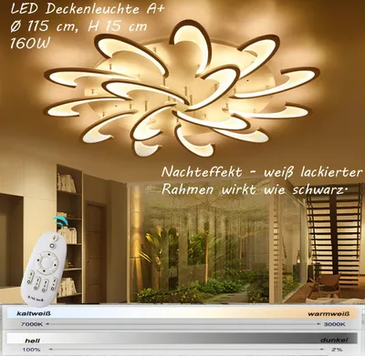 Produktbild von 2127-15 LED Deckenleuchte mit Fernbedienung Lichtfarbe/ Helligkeit einstellbar