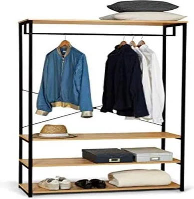 Produktbild von Famanu Kleiderschrank im industriellen Design - Beige