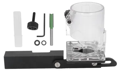 Produktbild von Unsichtbare Befestigungs-Schlitzhalterung, Aluminiumlegierung, Holztrimmer-Fräser-Locator für 65-mm-Trimmmaschine