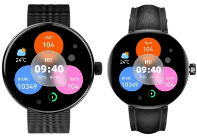 Zdjęcie produktu dla Forever Smartwatch dla Kobiet Forevive 5 SB-365 Czarny, IP68, Krokomierz, Pulsometr, Monitoring Snu, Ekran dotykowy, Bluetooth