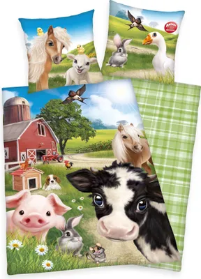Produktbild von Pościel Herding Farm World zwierzęta gospodarskie 135 x 200 cm 100% bawełna