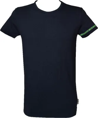 Produktbild von BIKKEMBERGS Herren-T-Shirt, kurzärmelig, Rundhalsausschnitt, Stretch-Baumwolle, Artikel BKK1UTS09SI, XL, Cotone 95%,Elasthan 5%