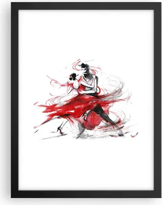 Produktbild von Gerahmtes Poster - Schwarzer Rahmen - Tanz Aktion Aktivität - 30x40 cm - Wand Bild - Wanddeko - Wandbilder - Kunstposter - Wandposter - Bilderrahmen - Bilder - Kunstdruck - Wandbild - P2BPA30x40-3052