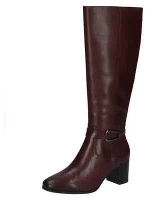 Produktbild von Caprice Damen Langschaft Stiefel aus Leder mit Blockabsatz und Riemen