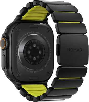Immagine prodotto di Nomad Stratos Cinturino in titanio per Apple Watch 44mm / 45mm / 46mm / 49mm Nero/Volt