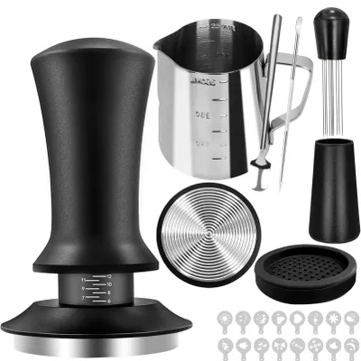 Barista-Zubehörset 22-tlg. mit Tamper 51 mm & WDT-Tool