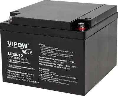 Produktbild von Bleibatterie 12V 28Ah VIPOW BAT0230
