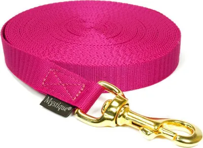 Produktbild von Mystique® Nylon Schleppleine 20mm purple 3m messing Karabinerhaken mit HS