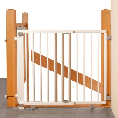Produktbild von Geuther Treppenschutzgitter aus Holz, Einstellbare Breite, Holz, Weiß