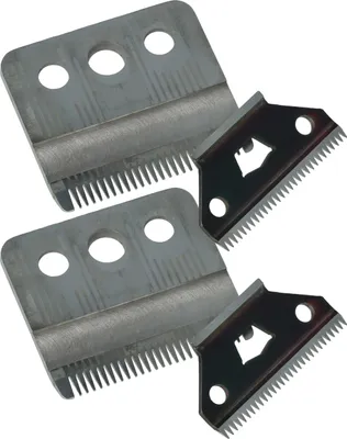Produktbild von vhbw 4x Schneidsatz (2x großes Messer, 2x Präzisions-Schneidmesser) kompatibel mit Moser 1173, 1406, 1170 (C), 1400 (A-F) Haarschneidemaschine