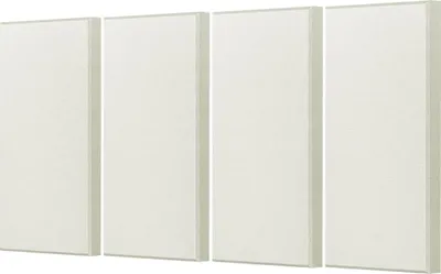 Immagine prodotto di 4 pannelli acustici da parete, spessore 5 cm, 60 x 30 cm, autoadesivi, beige