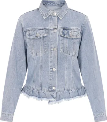 Image de Veste ebeeza pour femmes - bleu glacier, L