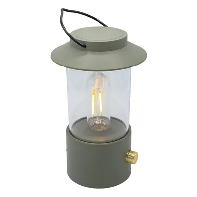 Produktbild von Anna's Collection Tischleuchte oliv usb dimmbar Filament LED warmweiß 11,5x24cm