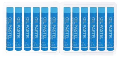 Produktbild von Ölpastellkreiden Himmelblau weich cremig 12 Stück