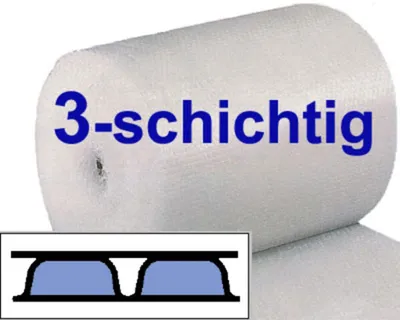 Produktbild von 1x 1-PACK BubbleStar Luftpolsterfolie 120cm x 50m beidseitig glatt 3-lagig