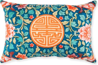 Produktbild von Excelsa Dekoratives Kissen La Via Della Seta Living Baumwolle 45x30 cm bunt