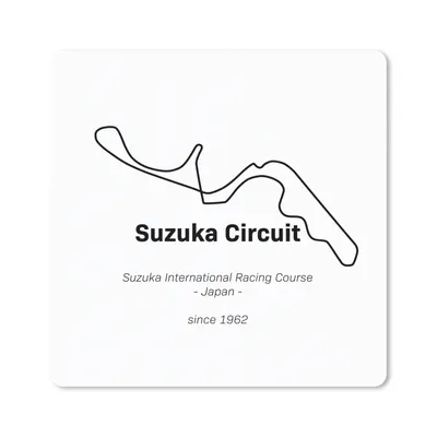 Produktbild von MuchoWow® Mauspad Mousepad Suzuka - Formel 1 - Rennstrecke 20x20 cm - Mousepads - Maus Mat - Pad - Mausunterlage - Desk Mat - Bureauartikeln