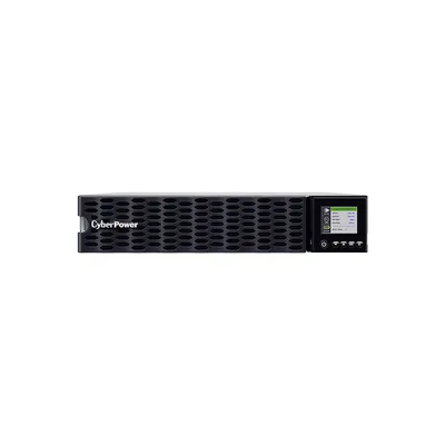 Produktbild von CyberPower OL5KERTHD 19" USV 5000VA/5000W Tower/Rack 2U, ECO Mode, LCD, USB, BMS Battery Management, Built in RMCARD205, Anschluss f. opt. Batterieerweiterung inkl. 19" Railkit, Doppelwandler (Online), 5 kVA, 5000 W, Reiner Sinus, 200 V, 240 V