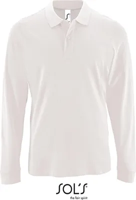Image de SOLs 02087 | Polo Piqué Hommes Manches Longues Perfect - Couleur : French Navy - Taille : XL