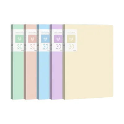 Produktbild von 5-teiliger Ordner mit Kunststoffhüllen, 21,6 x 27,9 cm, Portfolio-Ordner, Präsentationsbuch mit 30 Taschen, 60 Seiten,für Dokumente, Zertifikate