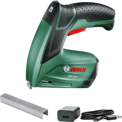 Image de Bosch PTK 3,6 V Li Agrafeuse sans fil 3,6 V 4 - 10 mm + chargeur ( 0603968200 )
