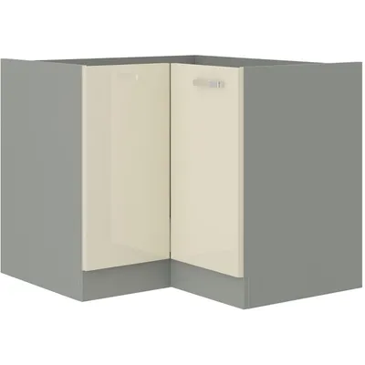 Produktbild von ULLERIKE Eckunterschrank - 85x85 cm, creme/grau