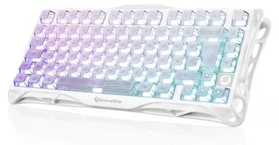 Productafbeelding van GravaStar Mercury K1 Lite Mechanisch Gaming Toetsenbord QWERTZ-Crystal