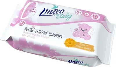 Image de Linteo Baby Wet Wipes with Calendula, 72 pcs