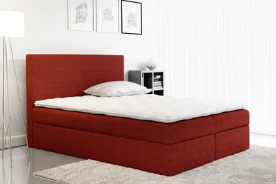 Produktbild von Boxspringbett Textil Design Doppel Hotel Modern Bett Schlafzimmer Betten Stoff