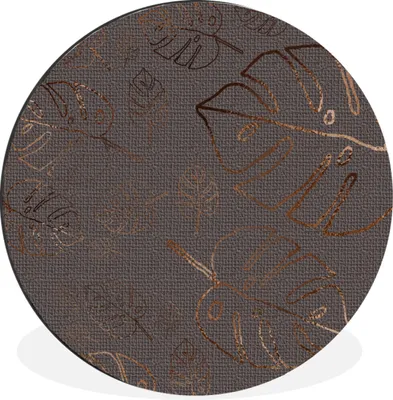 Produktbild von MuchoWow® - Mauerkreis - Wandbilder - Runde Bild - Bild aus Aluminium - Schlafzimmer - Wohnzimmerdekoration - Wand Dekoration