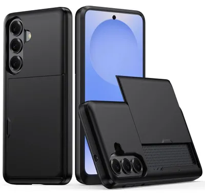 Produktbild von AMORUS Hülle mit Kartenhalter für Samsung Galaxy A37 5G - Schwarz, Modellnummer KP41255