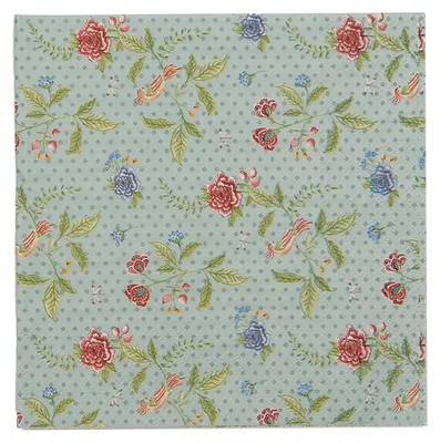 Produktbild von Clayre & Eef Servietten Papier 20er Set 33x33 cm (20) Blau Grün Papier Blumen