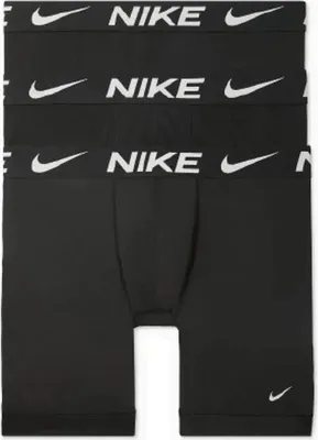 Produktbild von Nike Dri-fit Essential Brief Long Boxershorts 3 Einheiten Schwarz L Mann Schwarz L