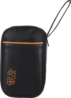 Produktbild von Elektronischer Organizer für Kabel,Kabeltasche Elektronische Tasche Universal Kabelorganizer Tasche, Reisekabel Organizer 19x12x3.5cm Schwarz