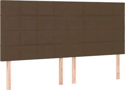 Obrázok produktu pre vidaXL Čelo postele tmavohnedé 180x5x118/128 cm látka