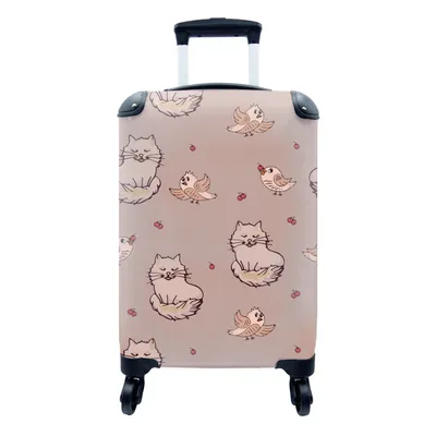 Obrázok produktu pre Kufrík Ručná batožina na kolieskach Malý cestovný kufor so 4 kolieskami Zvieratá - Deti - Vzory - Veľkosť kabíny < 55x40x23 cm & 55x40x20 cm - Foto