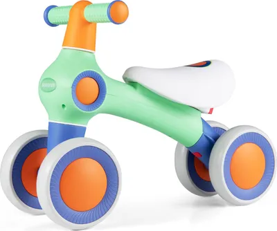 Produktbild von COSTWAY Kinder Laufrad ab 1 Jahr, Baby Lauflernrad mit 4 Räde & verstellbarem Sitz, Balance Rutschrad ohne Pedal, Geschenk für Kinder zum 1 Geburtstag