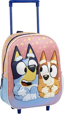 Produktbild von Cerda Group Bluey Mit 3d-rucksack Mit Rollen Rosa Rosa One Size