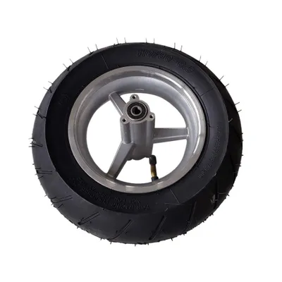 Produktbild von Hinterrad 110/50-6,5 Pocketbike Komplettrad Alufelge Silber 6,5 Zoll